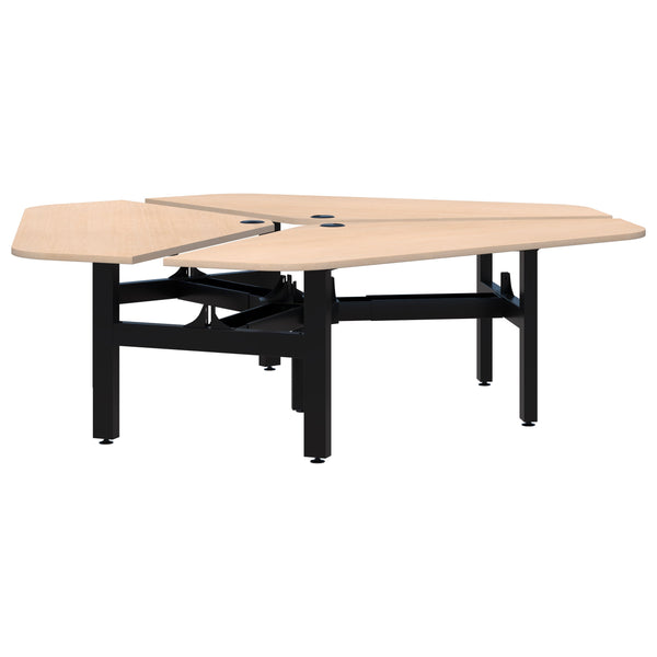 Accent Summit II Fixed Height 120° Rotor 3 Pod Desk