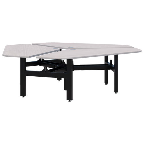 Accent Summit II Fixed Height 120° Rotor 3 Pod Desk