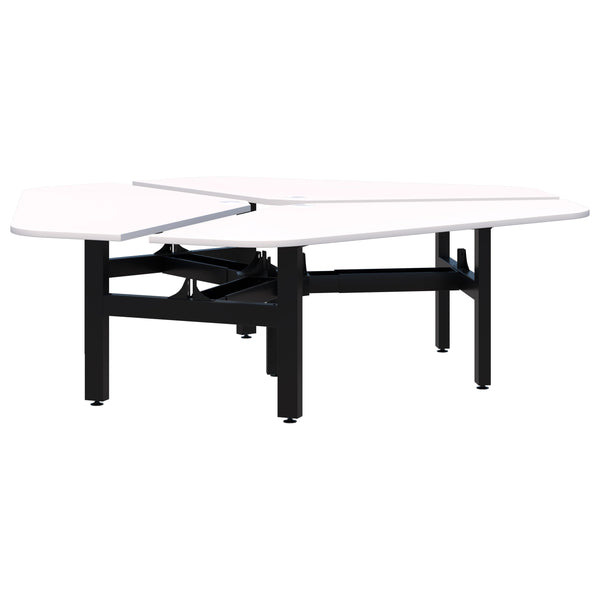 Accent Summit II Fixed Height 120° Rotor 3 Pod Desk