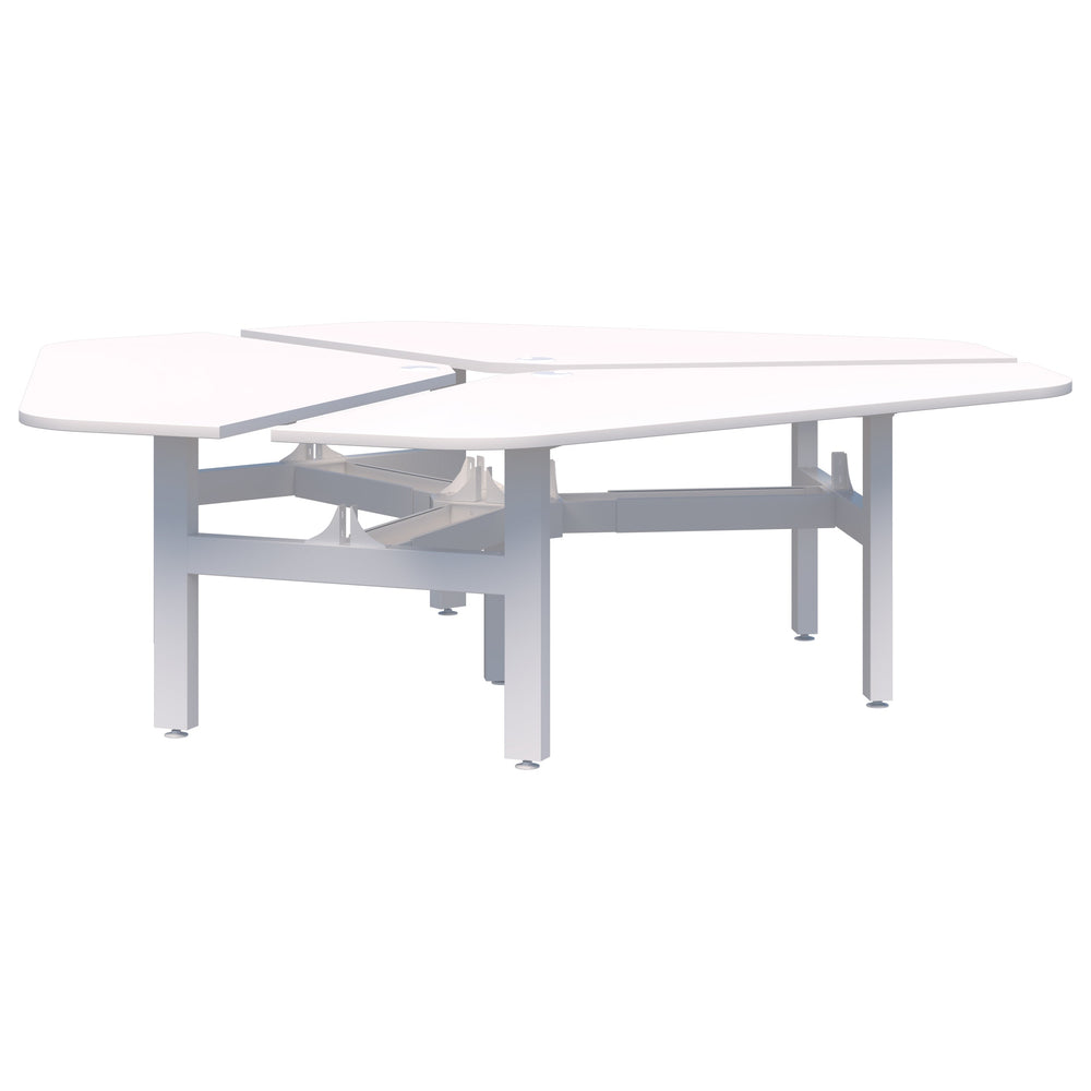 Accent Summit II Fixed Height 120° Rotor 3 Pod Desk