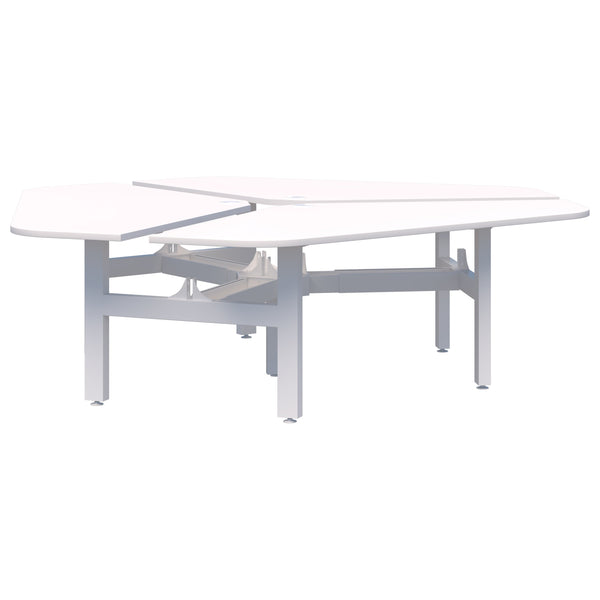 Accent Summit II Fixed Height 120° Rotor 3 Pod Desk