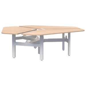 Accent Summit II Fixed Height 120° Rotor 3 Pod Desk