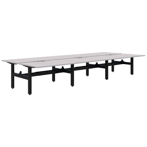 Accent Summit II Fixed Height Back-to-Back 6 Pod Desk