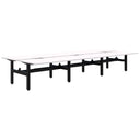 Accent Summit II Fixed Height Back-to-Back 6 Pod Desk