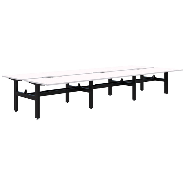 Accent Summit II Fixed Height Back-to-Back 6 Pod Desk