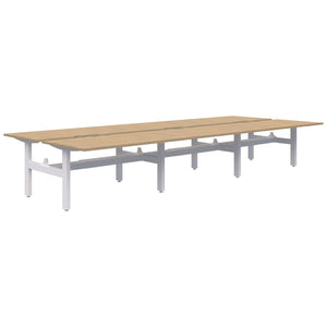 Accent Summit II Fixed Height Back-to-Back 6 Pod Desk