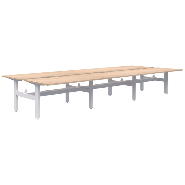 Accent Summit II Fixed Height Back-to-Back 6 Pod Desk