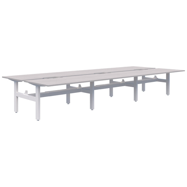 Accent Summit II Fixed Height Back-to-Back 6 Pod Desk