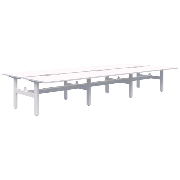 Accent Summit II Fixed Height Back-to-Back 6 Pod Desk