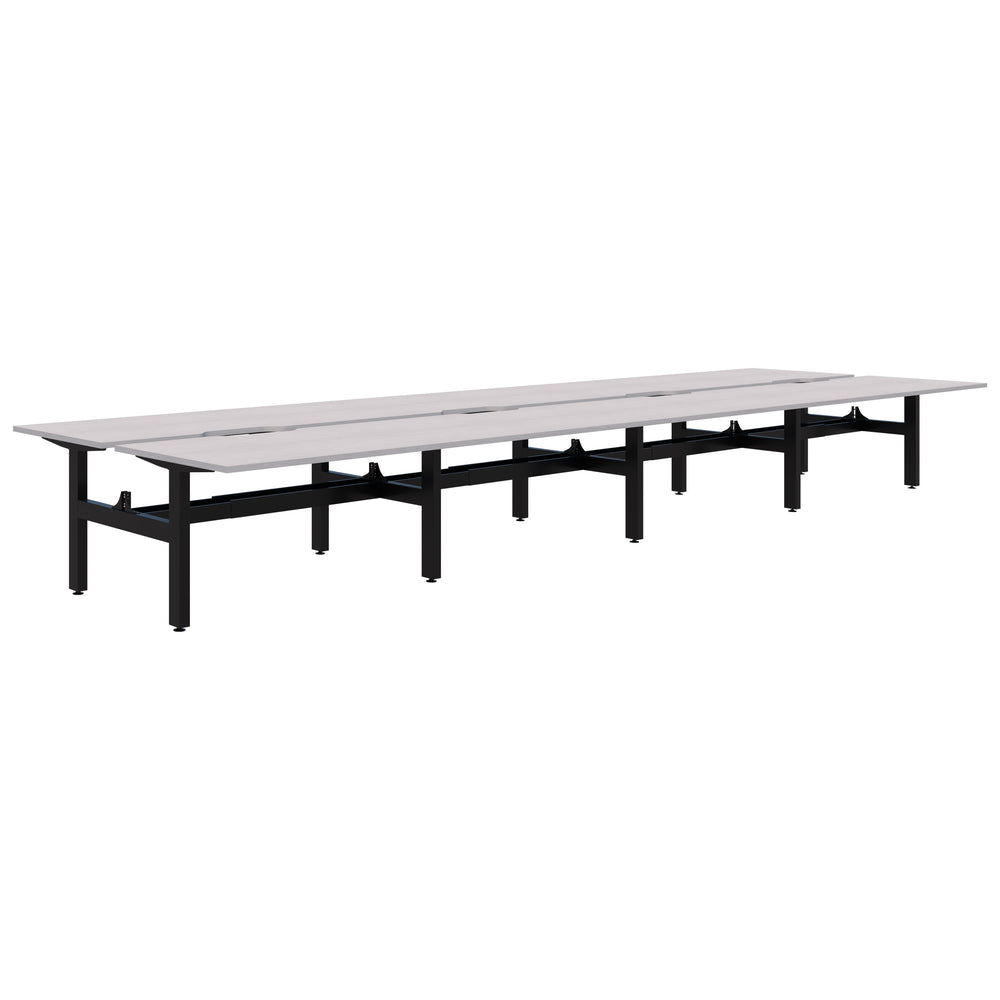 Accent Summit II Fixed Height Back-to-Back 8 Pod Desk