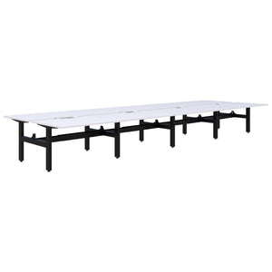 Accent Summit II Fixed Height Back-to-Back 8 Pod Desk