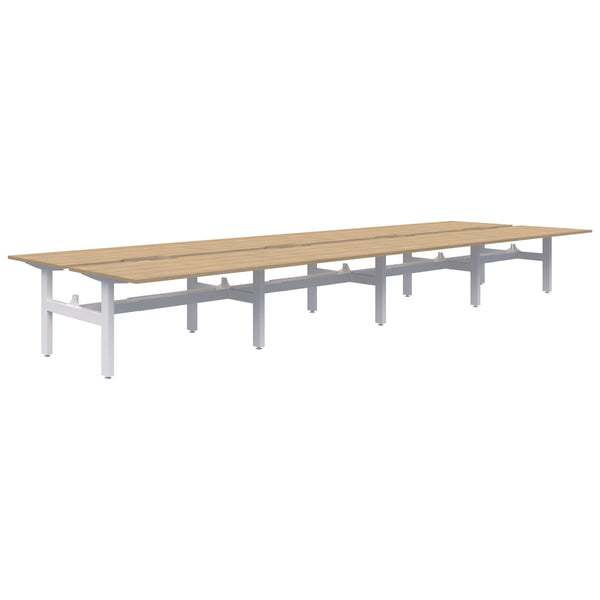 Accent Summit II Fixed Height Back-to-Back 8 Pod Desk
