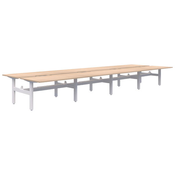 Accent Summit II Fixed Height Back-to-Back 8 Pod Desk