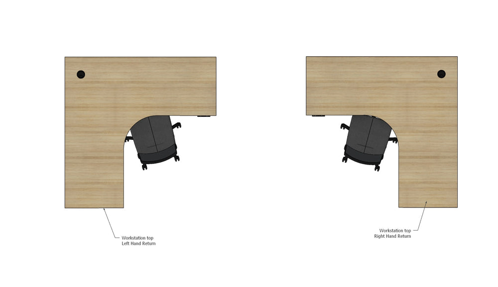 Accent Summit II Fixed Height 90° Corner Workstation Desk