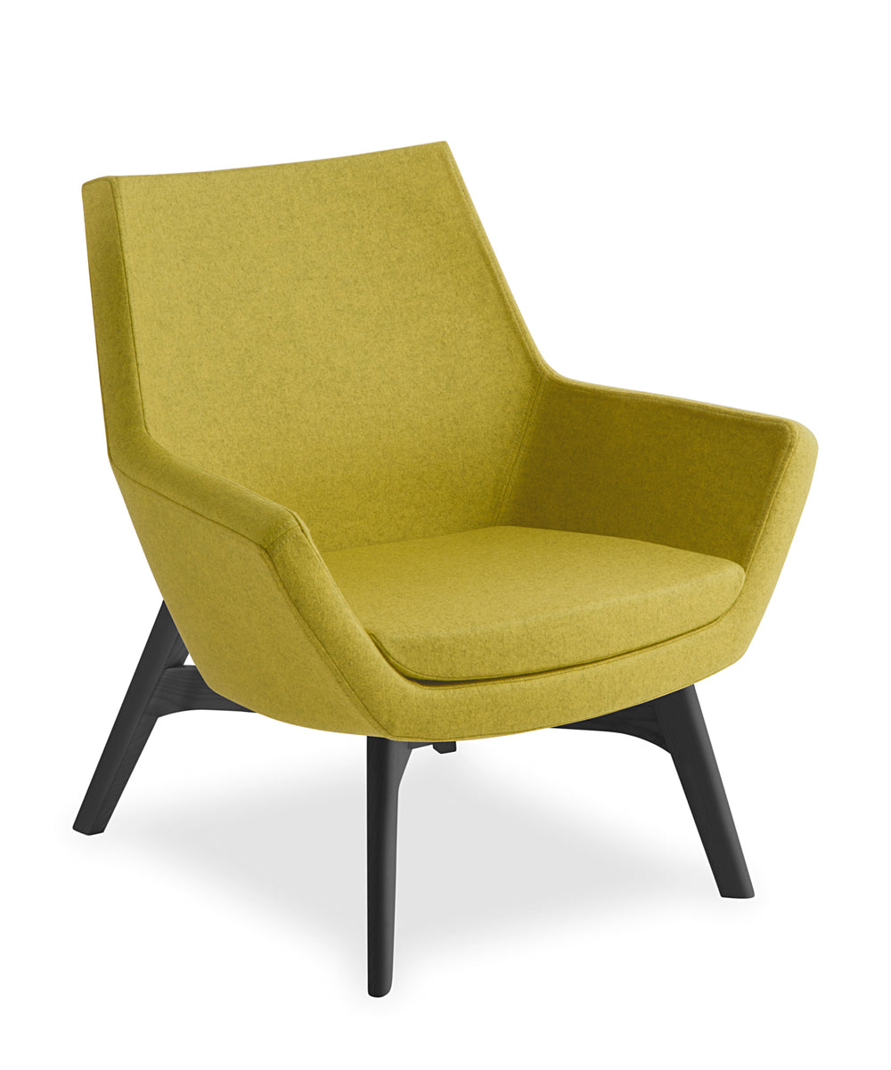 Eden Eton Mid Back Chair with Timber Base