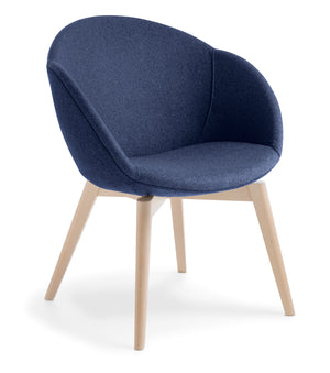 Eden Amelia with Timber Base Chair