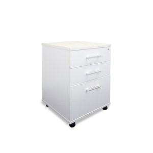 Mobel Sonic White 2-Drawer & File Mobile Storage Unit