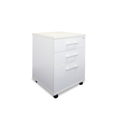 Mobel Sonic White 2-Drawer & File Mobile Storage Unit
