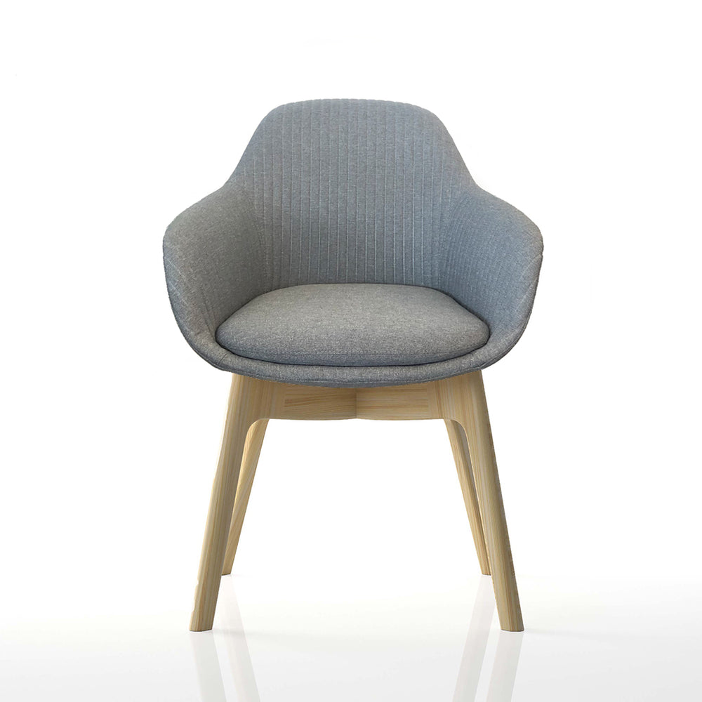 Ava Chair - With Wooden Leg Base
