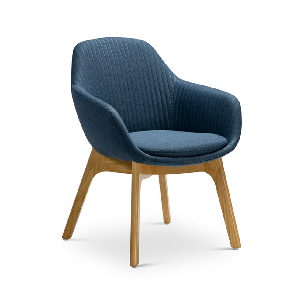 Ava Chair - With Wooden Leg Base
