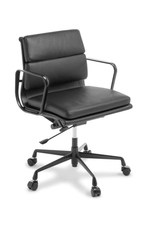 Eden Eames Replica Soft Pad Mid Back Chair - Leather